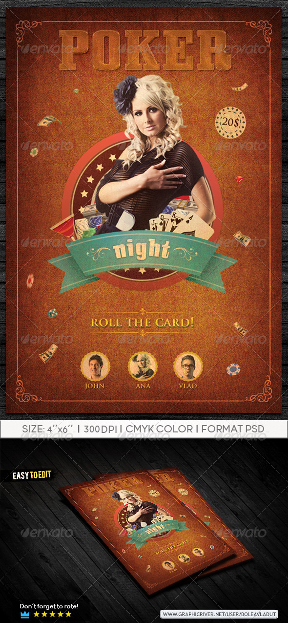 Poker Night - Events Flyers