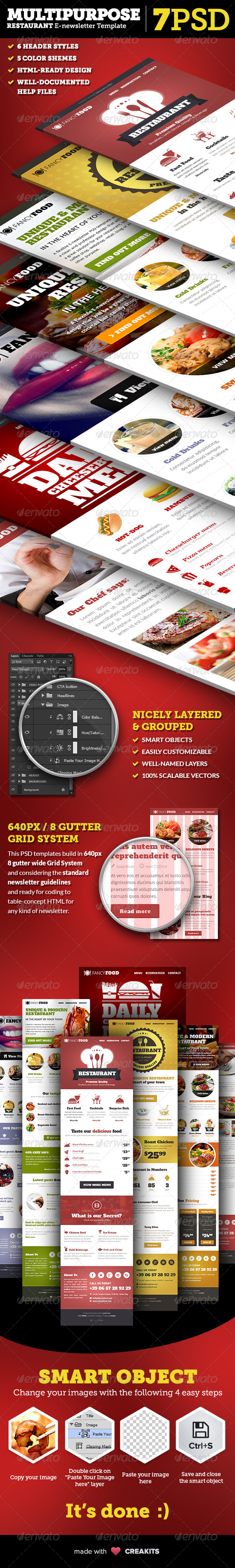FancyFood Multipurpose E-Newsletter Template FancyFood Multipurpose E-Newsletter Template
