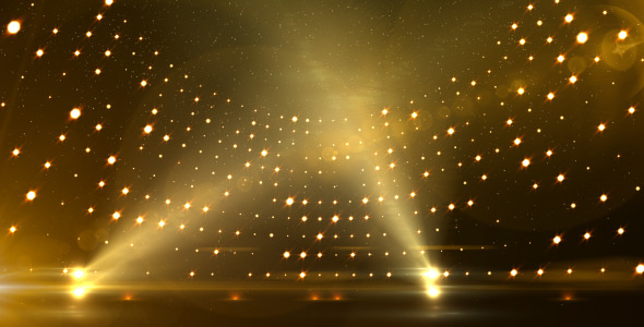 Golden Revolving Stage by rgba_design | VideoHive