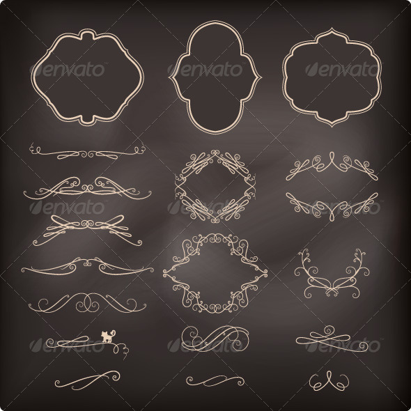 Vintage Calligraphic Elements Vintage Calligraphic Elements