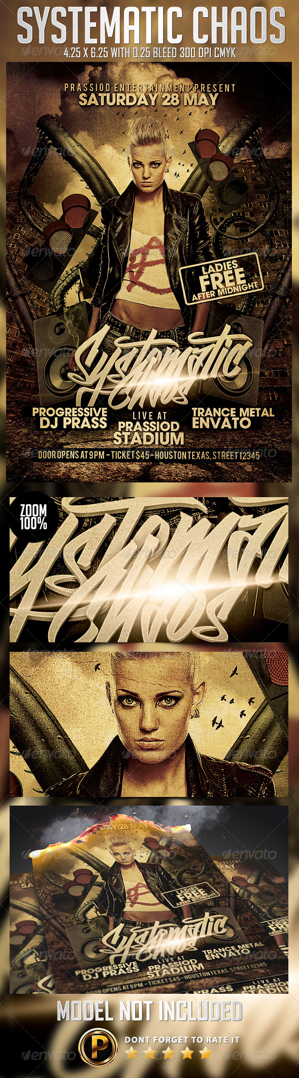 Systematic Chaos Flyer Template - Clubs & Parties Events
