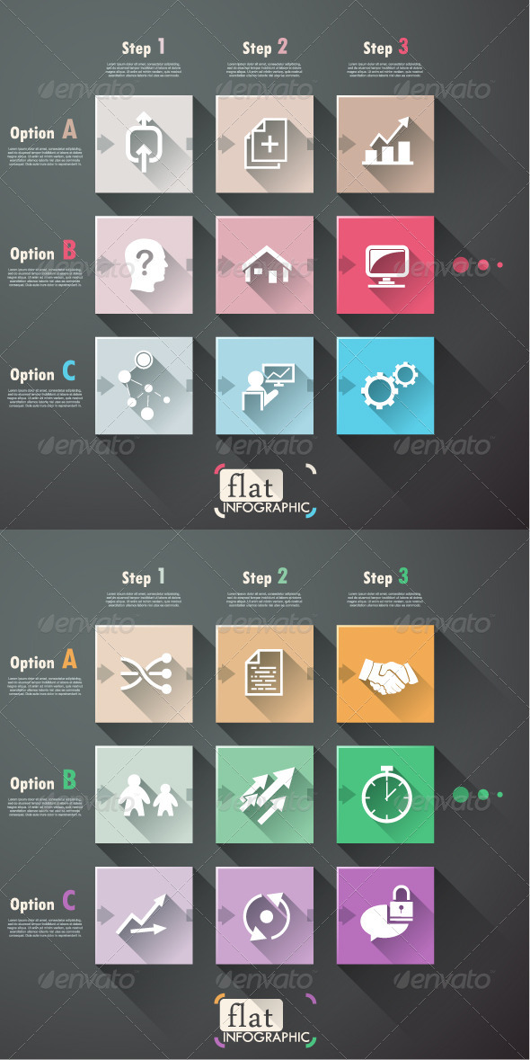 GraphicRiver Minimal Flat Infographic Template With Icons 7731369 GraphicRiver Minimal Flat Infographic Template With Icons 7731369