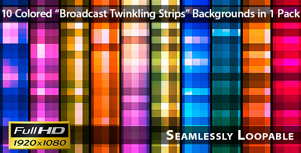 Broadcast Twinkling Strips Pack 01 Broadcast Twinkling Strips Pack 01