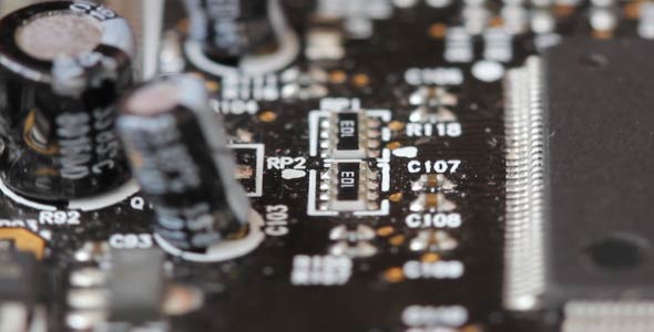 Printed Circuit Board With Radio Components 2 Printed Circuit Board With Radio Components 2