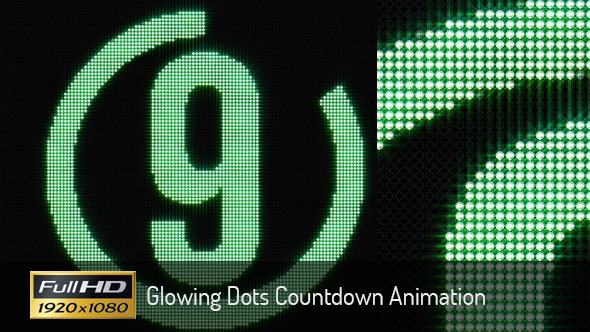 Glowing Dots Countdown Animation Glowing Dots Countdown Animation