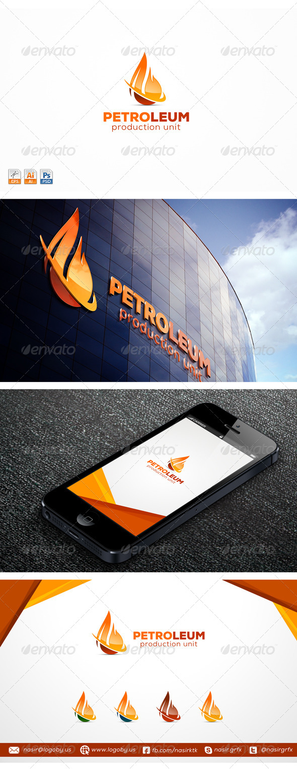 Petroleum Energy - Nature Logo Templates