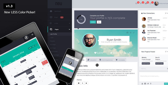 Neu - Responsive Boostrap Admin Theme