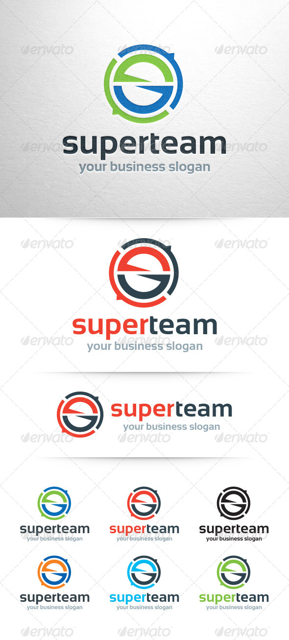 Super Team Letter S Logo Super Team Letter S Logo