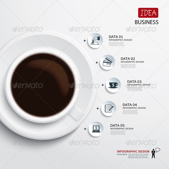GraphicRiver Coffee Cup And Business Infographic 7755756 GraphicRiver Coffee Cup And Business Infographic 7755756