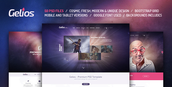 Gelios -- PSD Template