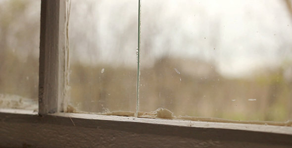 Old Cracked Window Old Cracked Window
