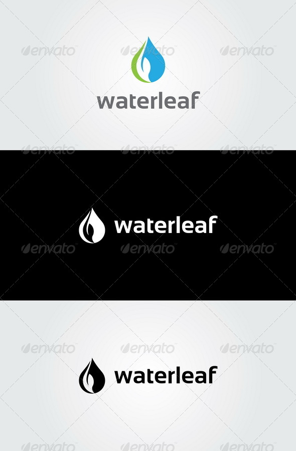 Water Leaf Logo