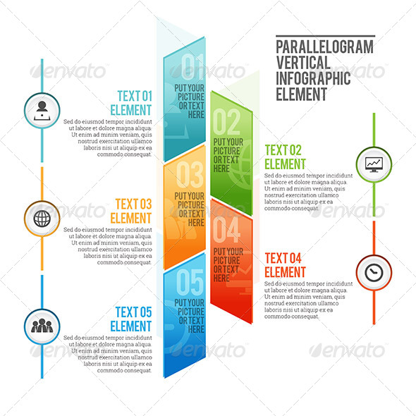 GraphicRiver Parallelogram Vertical Infographic Element 7760436 GraphicRiver Parallelogram Vertical Infographic Element 7760436