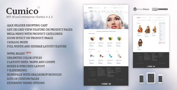 Cumico WP eCommerce theme Cumico WP eCommerce theme