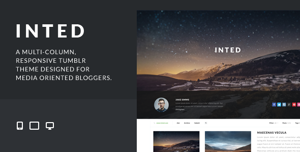 ThemeForest Inted Multi-column Responsive Tumblr Theme 7285070 ThemeForest Inted Multi-column Responsive Tumblr Theme 7285070