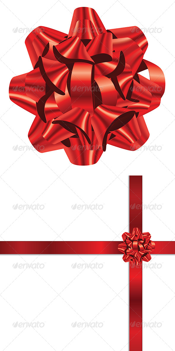 Red Holiday Bow Red Holiday Bow