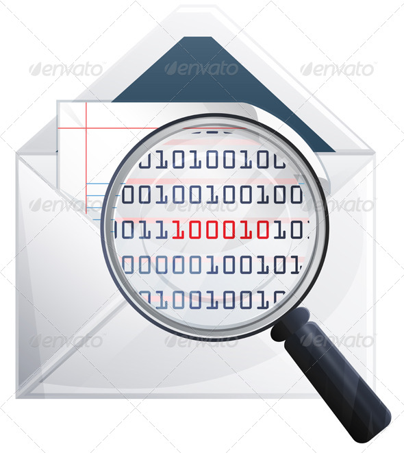 Email Scan Icon Illustration Email Scan Icon Illustration
