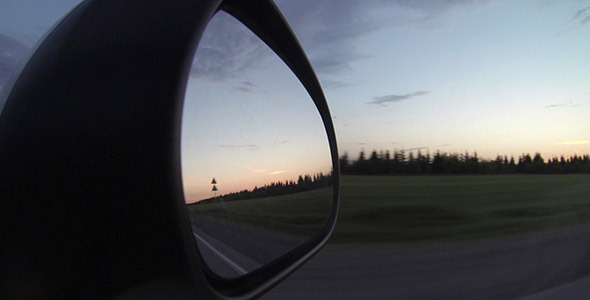 Reflection In Car Mirror Reflection In Car Mirror