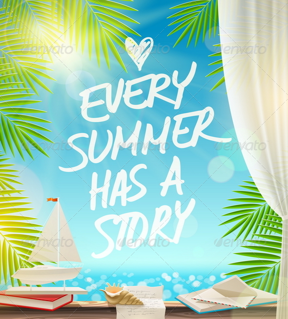 Summer Vacation Vector Design Summer Vacation Vector Design