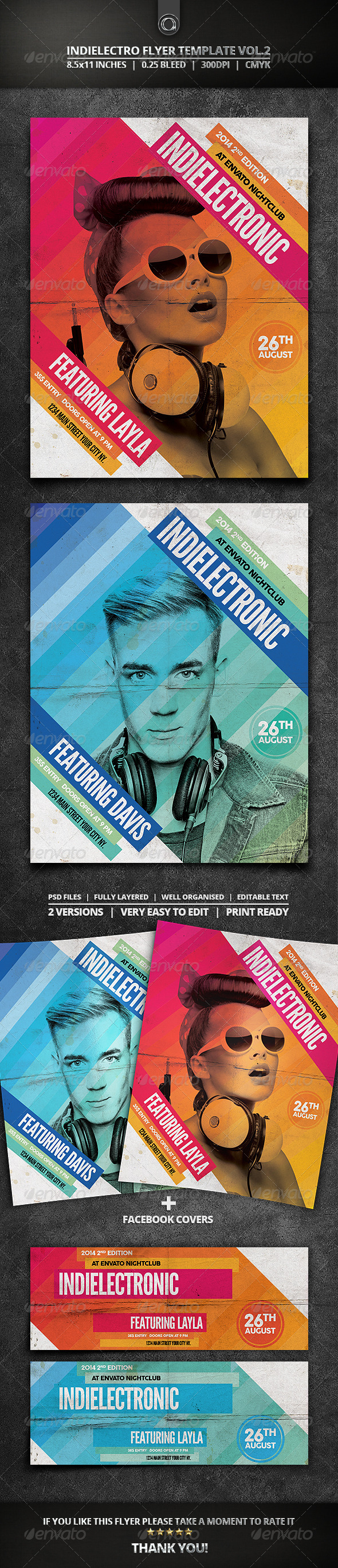 Indielectro Flyer Template Vol.2 Indielectro Flyer Template Vol.2