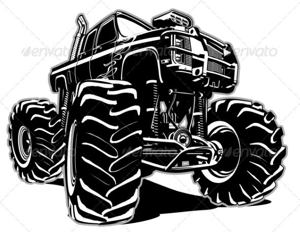 Cartoon Monster Truck Cartoon Monster Truck