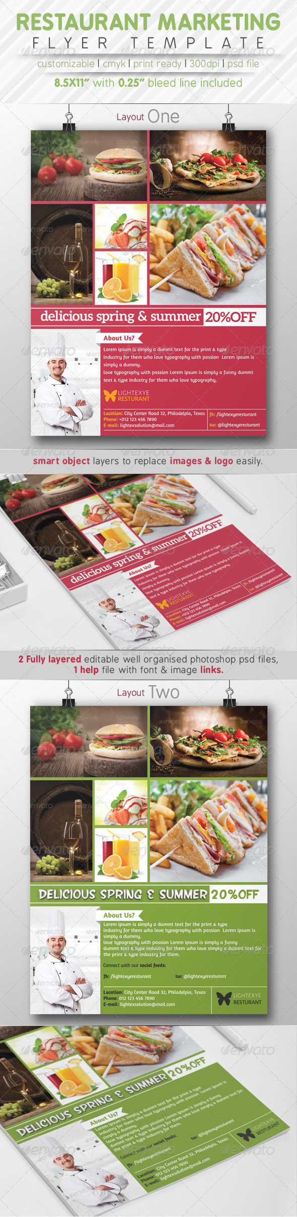 Restaurant Marketting Flyer Ads