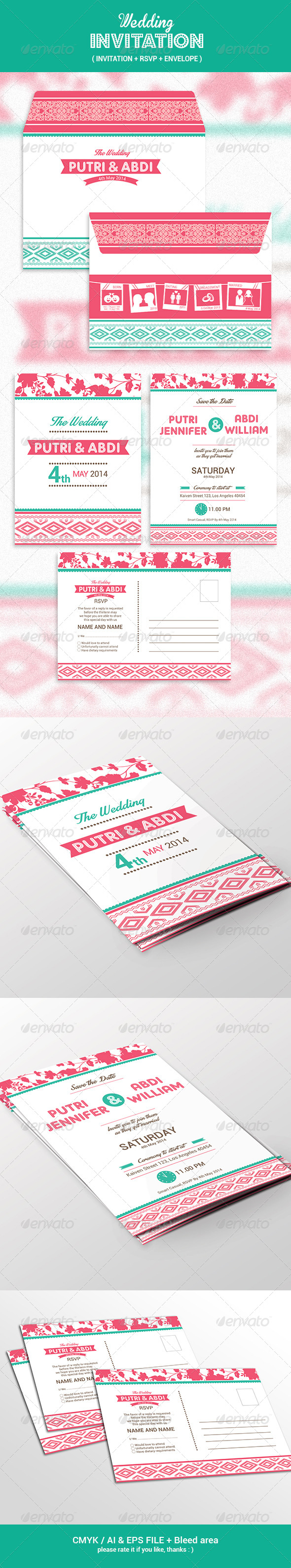 Wedding Invitation Set