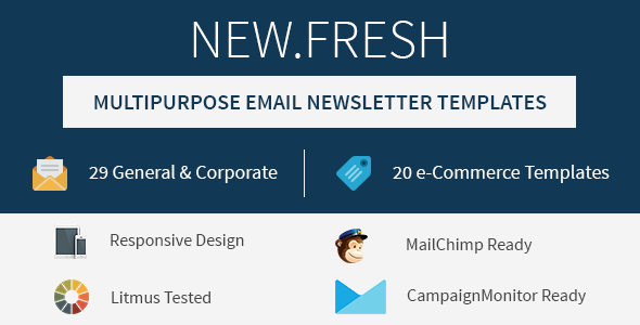 New.Fresh - Responsive email newsletter templates