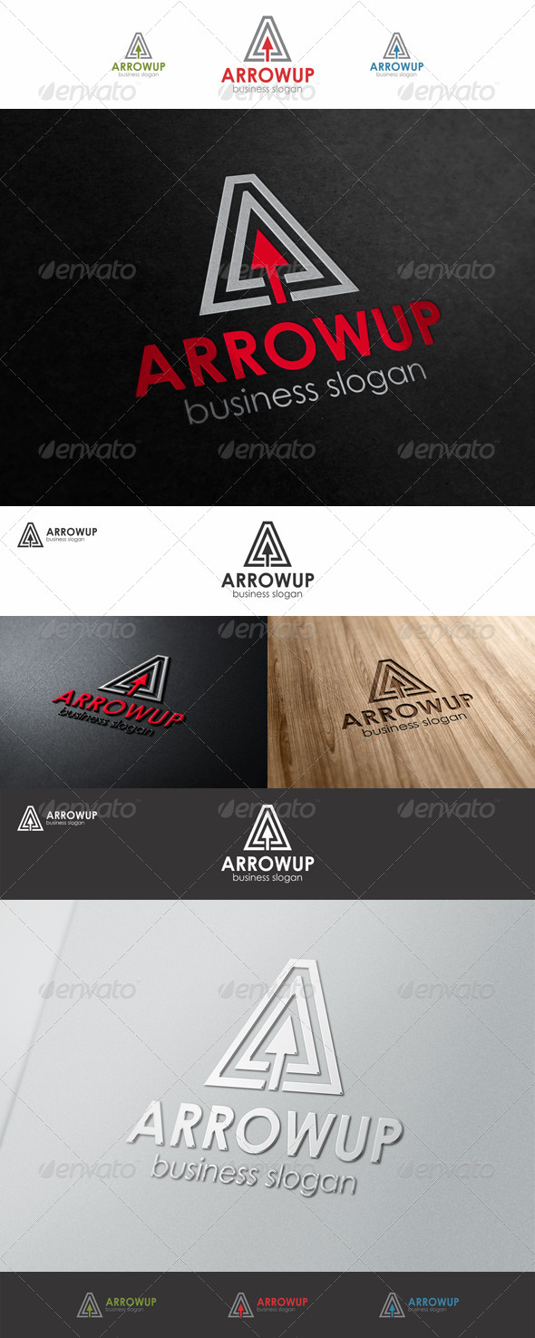 Arrow Up A Business Logo - Letters Logo Templates