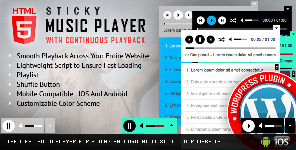 Sticky HTML5 Music Player WordPress Plugin Sticky HTML5 Music Player WordPress Plugin