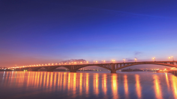 Sunset Behind the Bridge Sunset Behind the Bridge