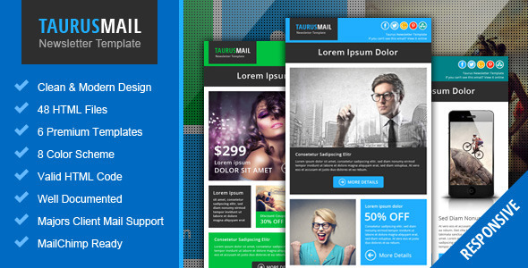 Taurus - Metro Responsive Newsletter Template