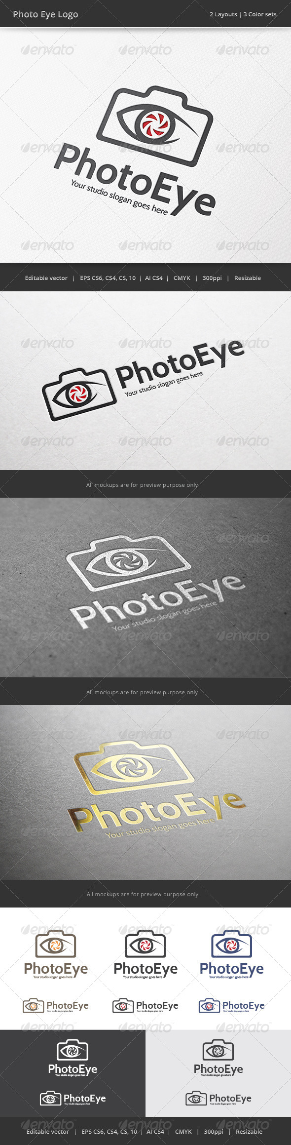 Photo Eye Camera Logo Photo Eye Camera Logo