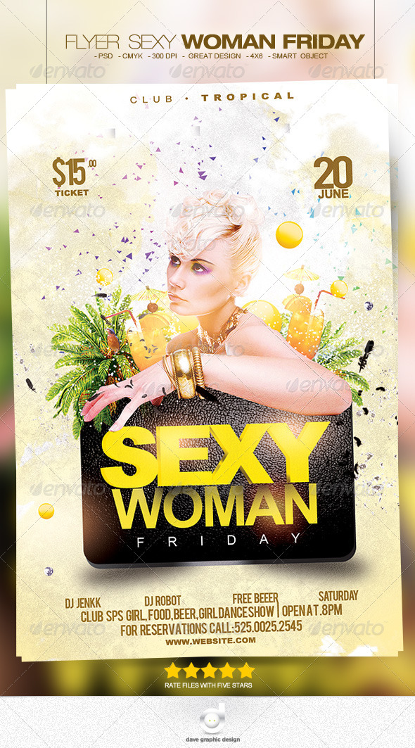 Flyer Woman Friday - Clubs & Parties Events