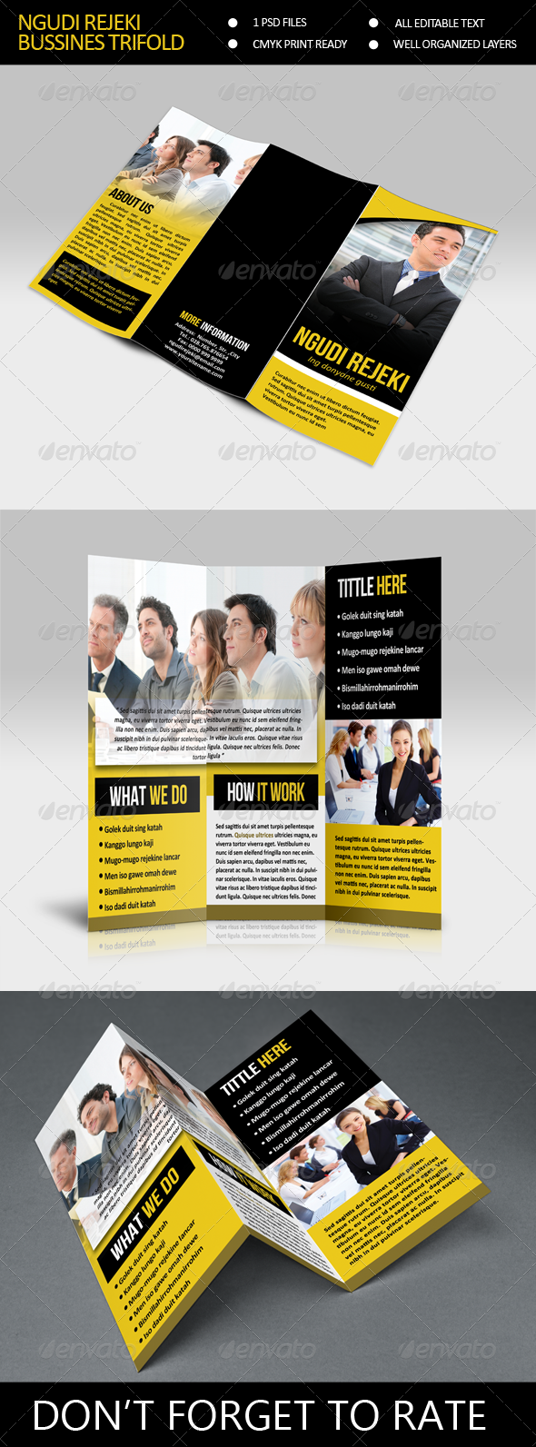NR Bussines Trifold Brocure Template NR Bussines Trifold Brocure Template