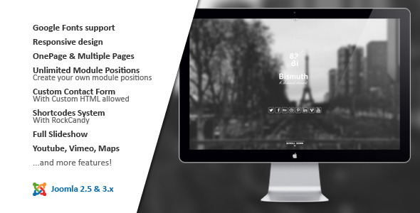 Bismuth :: All in One Responsive Joomla Template