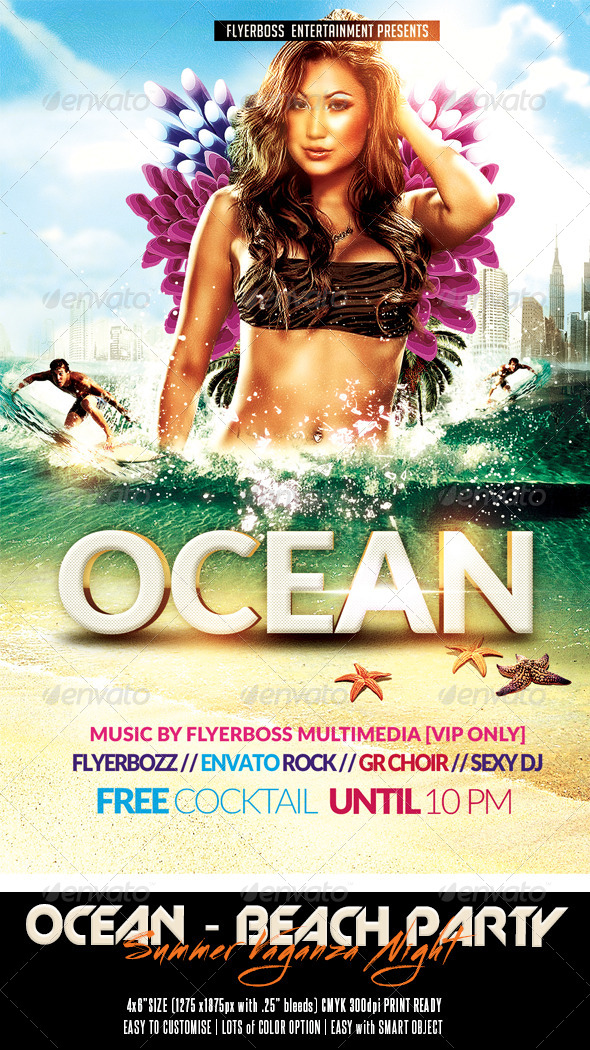 The Ocean Summer Vaganza Flyer The Ocean Summer Vaganza Flyer