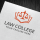 Law College Logo Template