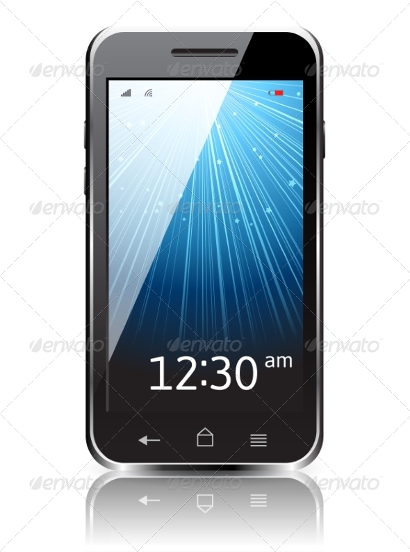 Realistic Smartphone Icon Realistic Smartphone Icon