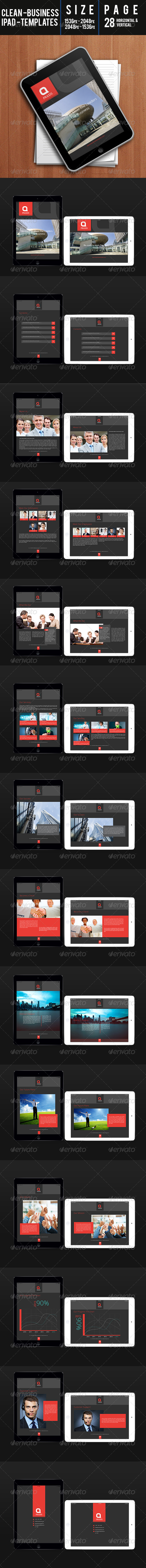 GraphicRiver Clean Business Ipad Templates 7806278 GraphicRiver Clean Business Ipad Templates 7806278