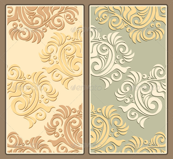 Two Decorative Pastel Backgrounds Two Decorative Pastel Backgrounds