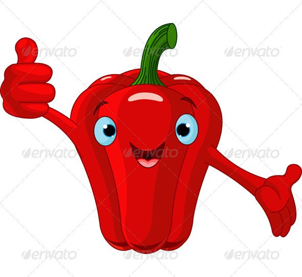 Thumbs Up Pepper Character Thumbs Up Pepper Character