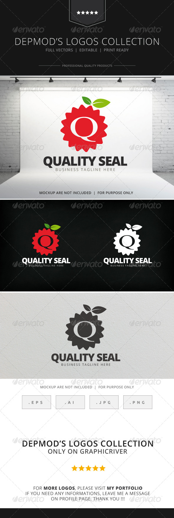 Quality Seal Logo - Letters Logo Templates