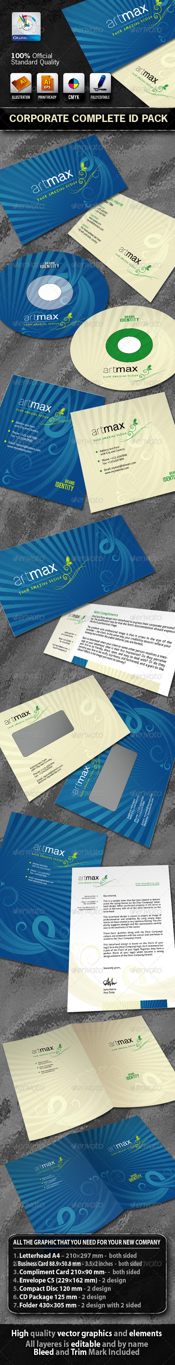 ArtMax Business Corporate ID Pack With Logo ArtMax Business Corporate ID Pack With Logo