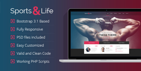 Sports&Life Gym & Fitness HTML Template Sports&Life Gym & Fitness HTML Template