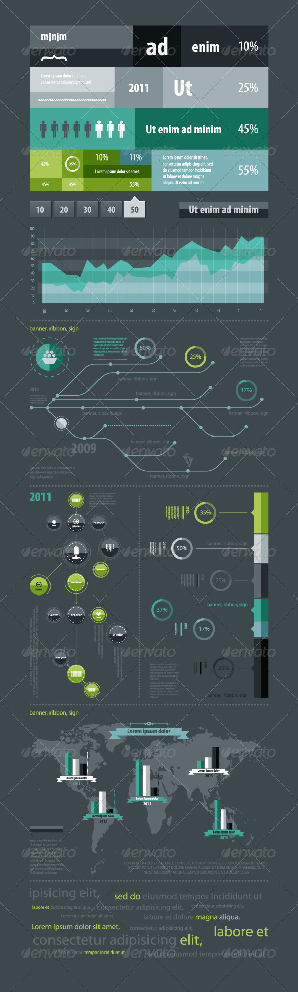 GraphicRiver Elements of infographics with a map of the World 798774 GraphicRiver Elements of infographics with a map of the World 798774