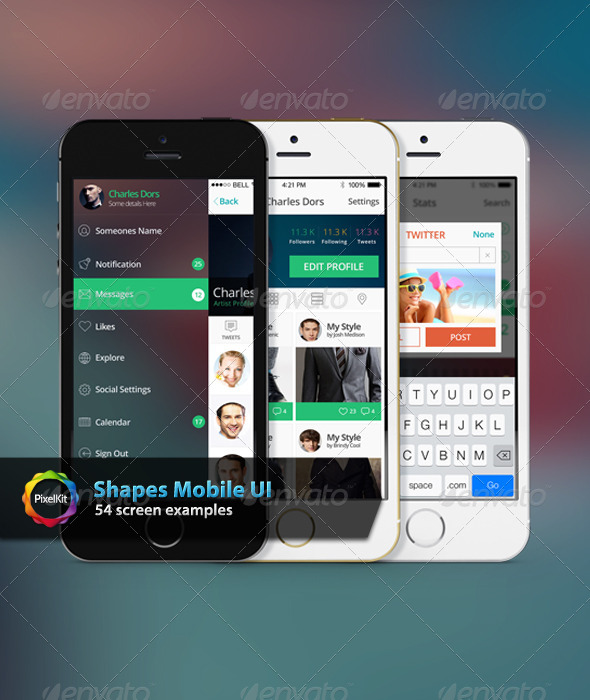 Shapes Mobile UI Shapes Mobile UI