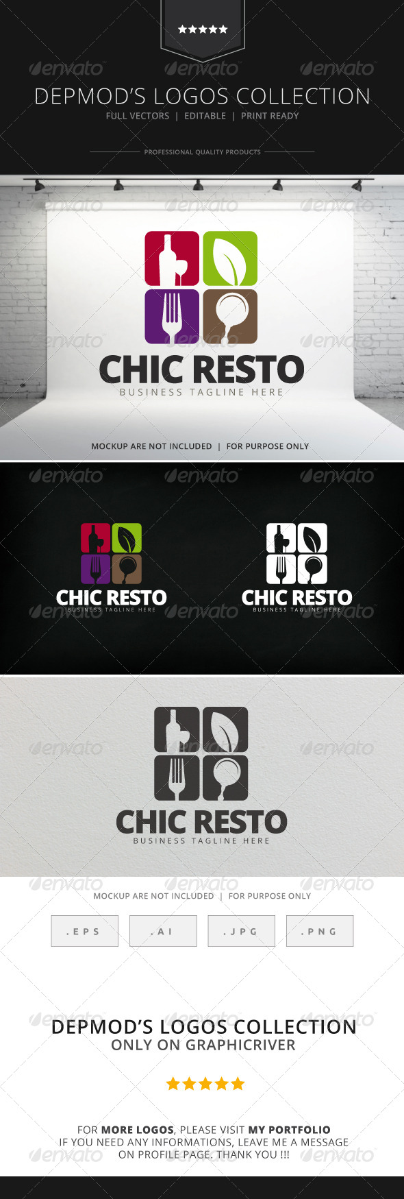 Chic Resto Logo - Food Logo Templates