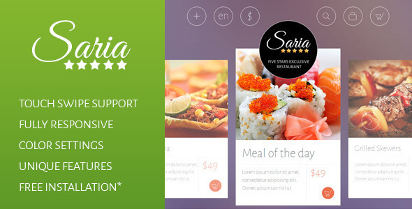 Saria Shop - Flat Responsive Shopify Theme