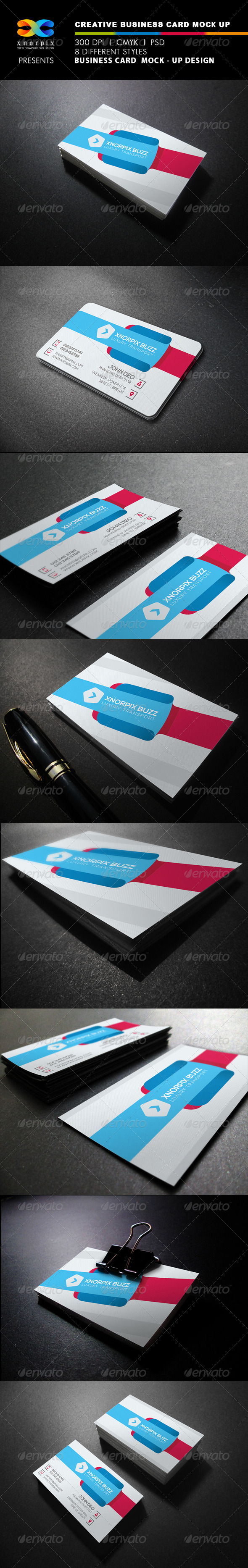 Realistic Business Card Mock up Realistic Business Card Mock up